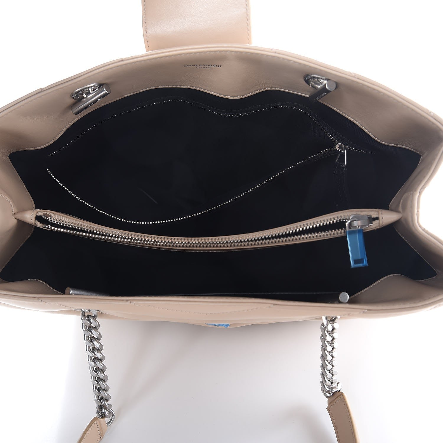 Saint Laurent Calfskin Y Quilted Monogram Large Loulou Shopper Nude Powder 5 of 7