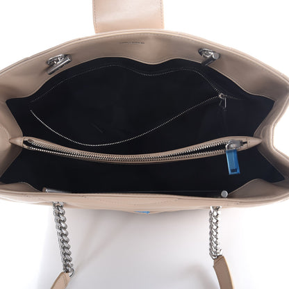 Saint Laurent Calfskin Y Quilted Monogram Large Loulou Shopper Nude Powder 5 of 7