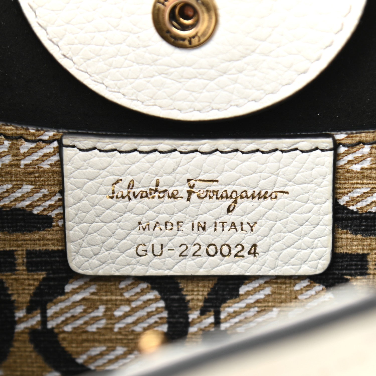 Salvatore Ferragamo Tumbled Calfskin Gancini Mini Bag White 6 of 9