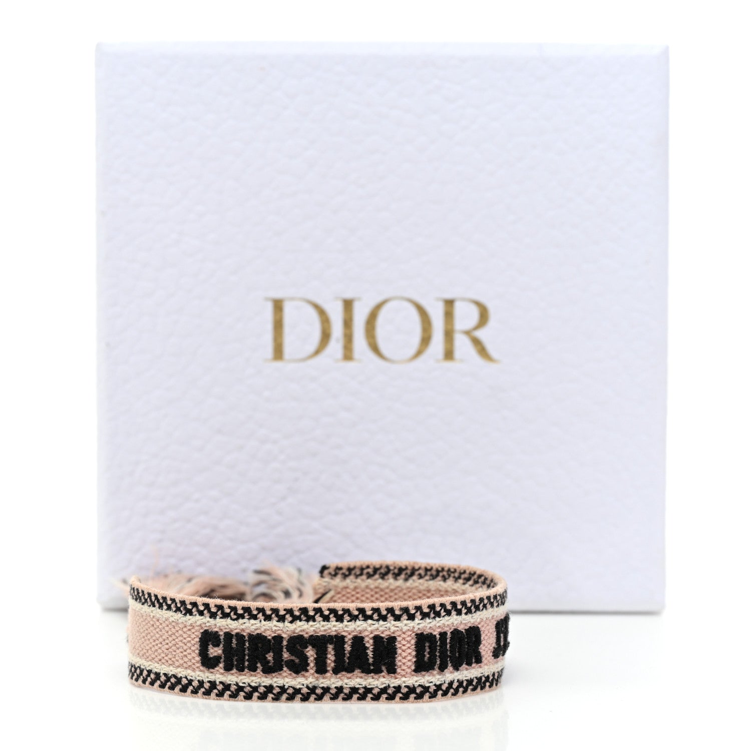 Christian Dior Woven Cotton J'Adior Friendship Bracelet Pink 5 of 5