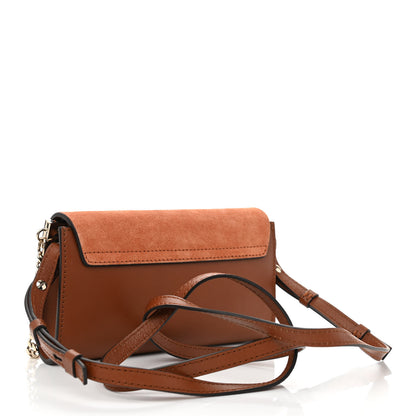 Chloe Suede Calfskin Mini Faye Shoulder Bag Tobacco 3 of 8