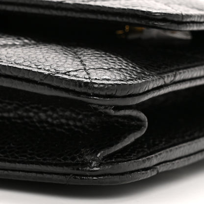 Chanel Caviar Quilted Wallet on Chain WOC Black 10 of 11