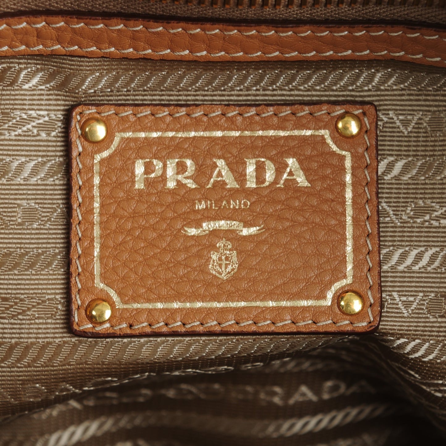 Vitello Daino Side Pocket Tote Naturale