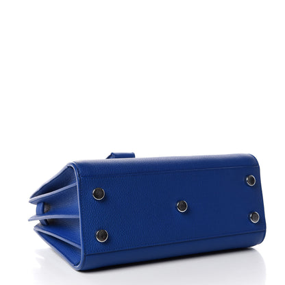 Saint Laurent Grained Calfskin Nano Sac De Jour Royal Blue 4 of 9