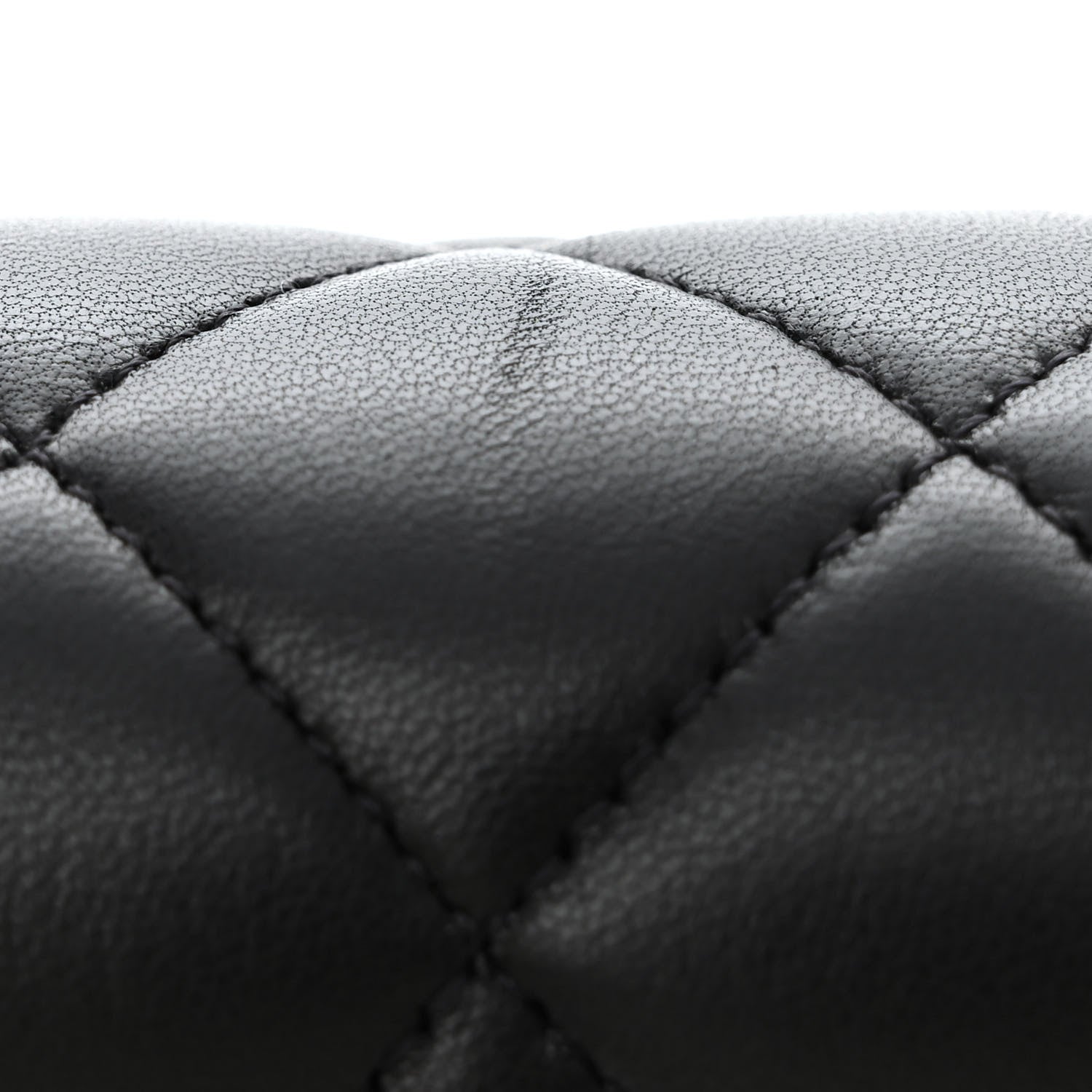Chanel Lambskin Quilted Medium Double Flap Black 14 of 15