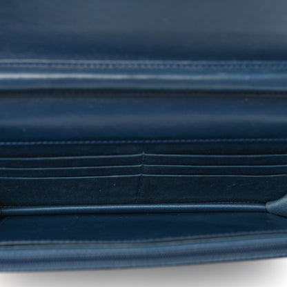 Chanel Patent Camellia Wallet on Chain WOC Royal Blue 5 of 11