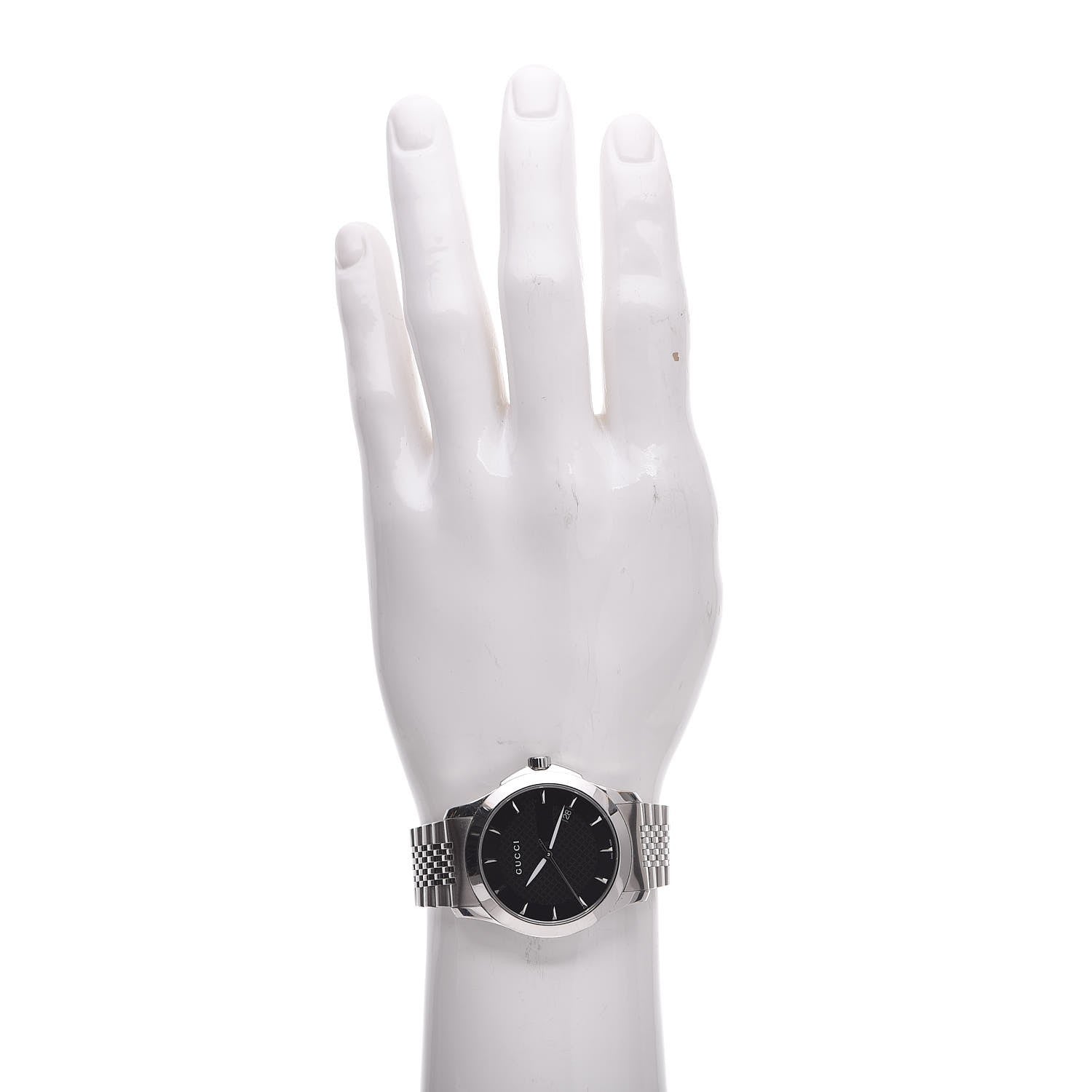 Gucci Stainless Steel 38mm G-Timeless Quartz Watch Black 2 of 8
