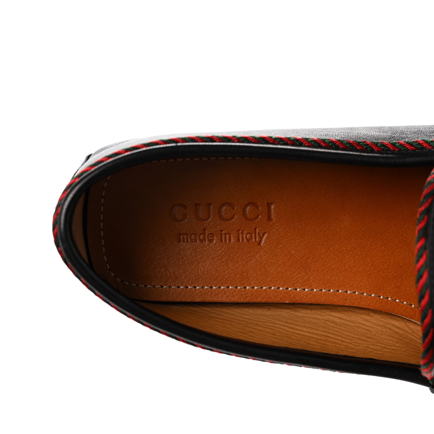 Gucci Nappa Mens Bee Driver Loafers 7 Black 7 of 9