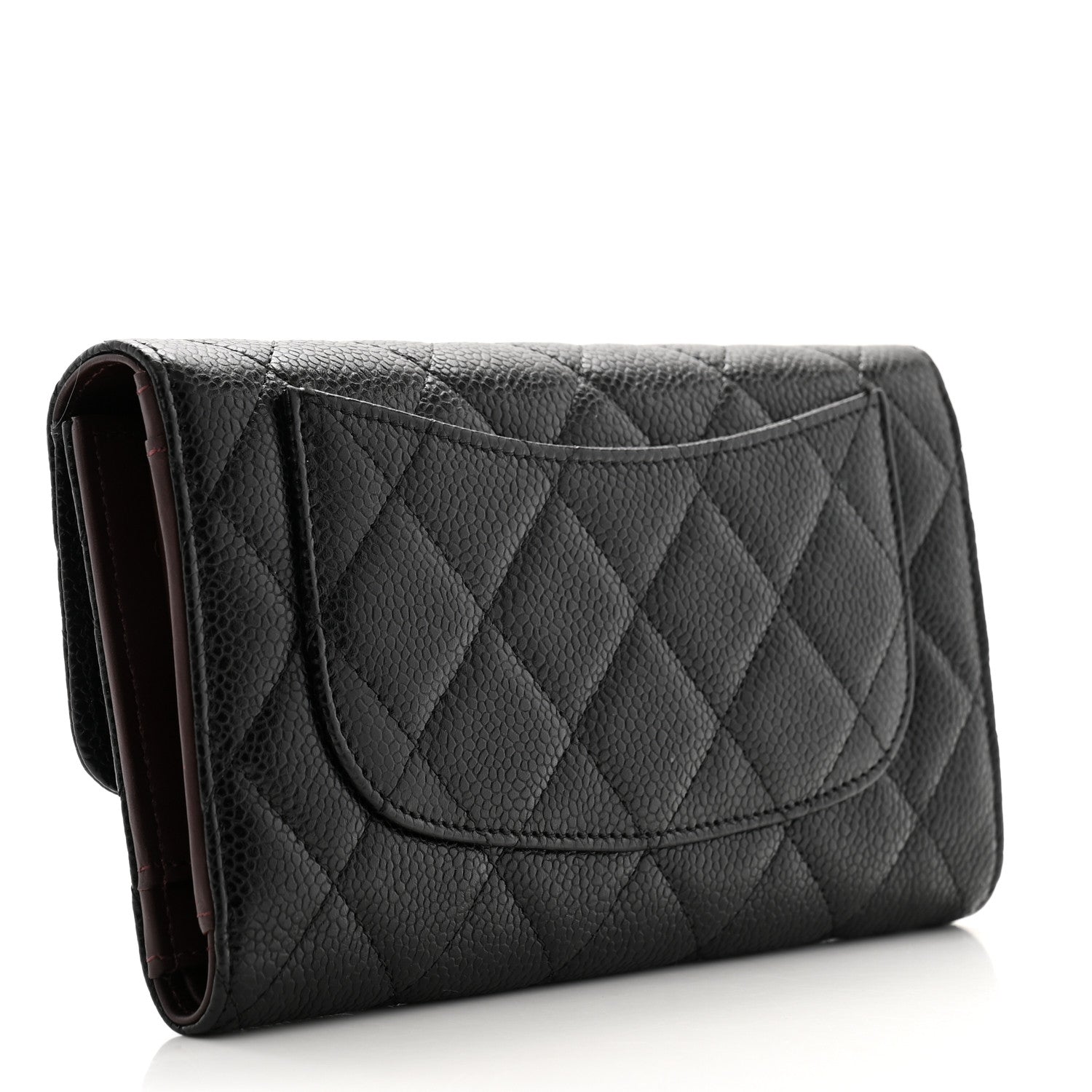 Chanel Caviar Quilted Large Flap Wallet Black 3 of 10
