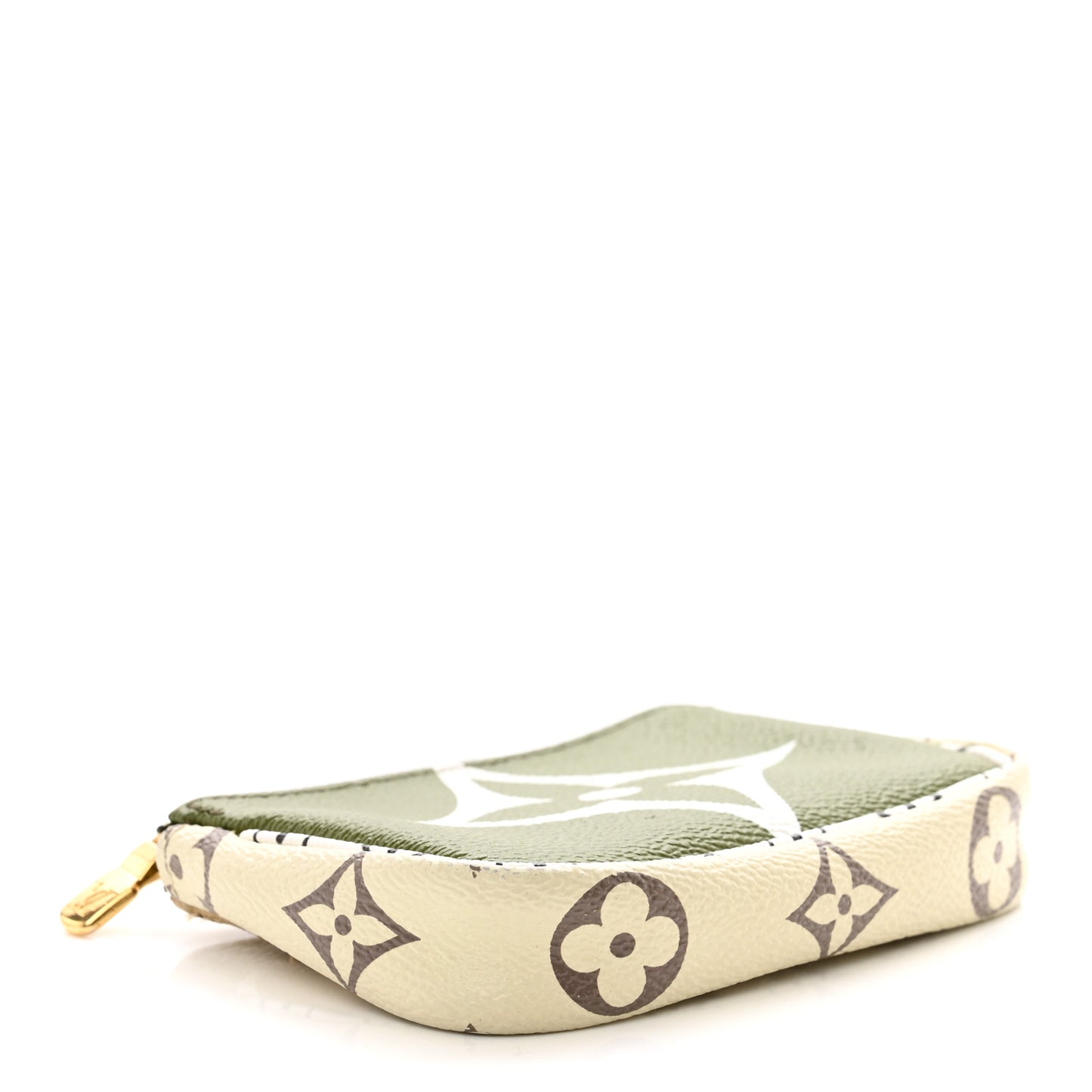 Monogram Giant Micro Pochette Accessories Kaki White
