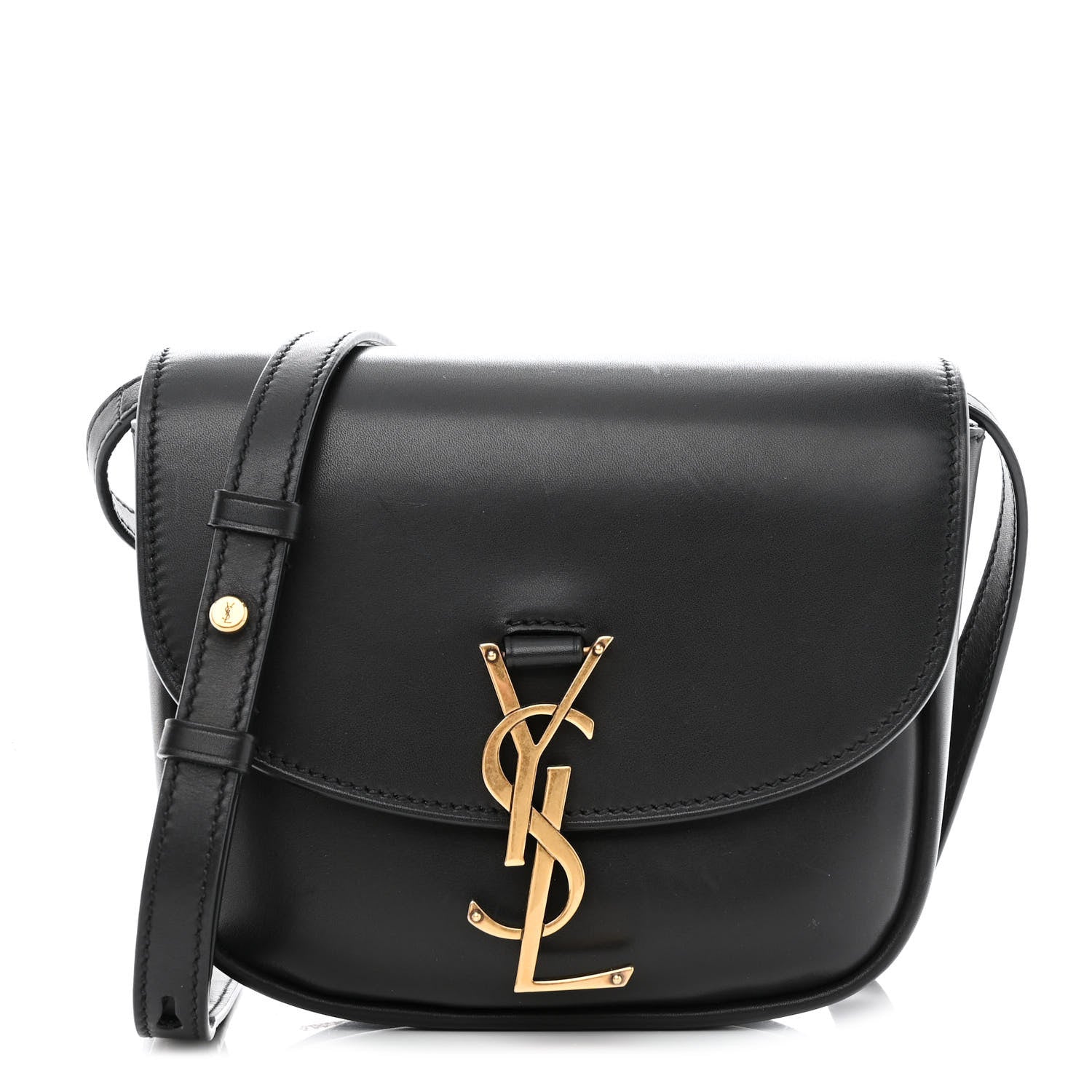 Saint Laurent Smooth Calfskin Classic Monogram Small Kaia Satchel Black 1 of 9