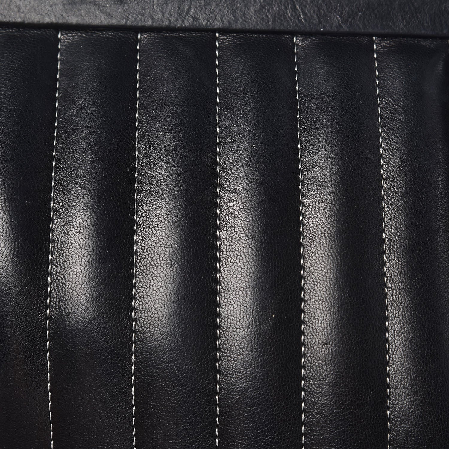 Chanel Lambskin Vertical Quilted Mademoiselle Clutch Black 14 of 14