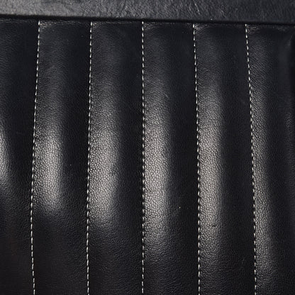 Chanel Lambskin Vertical Quilted Mademoiselle Clutch Black 14 of 14