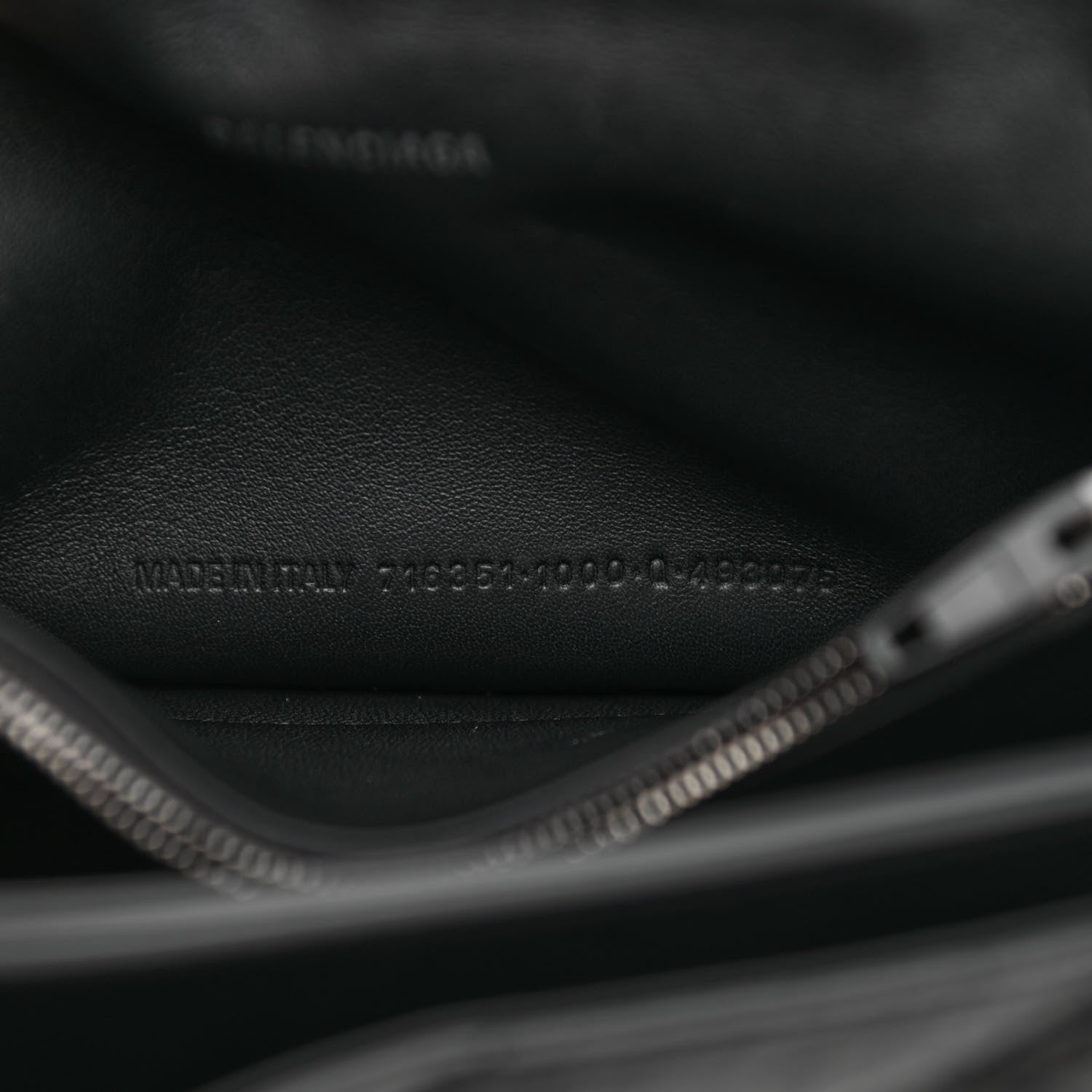 Balenciaga Crushed Calfskin Quilted Matte Black Hardware Small Crush Chain Bag Black 7 of 9