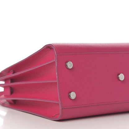 Saint Laurent Grained Calfskin Baby Sac De Jour Lipstick Fuchsia 6 of 15