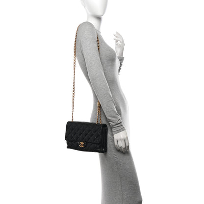 Chanel Lambskin Quilted Medium Pillow Crush Flap Bag Black 2 of 10