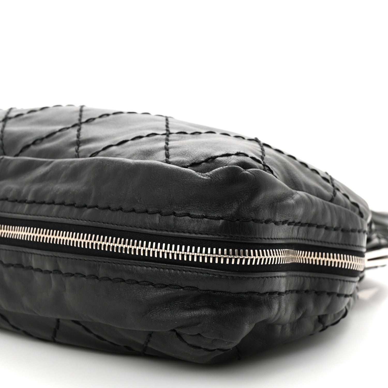 Chanel Calfskin Stitched Expandable Frame Bag Black 10 of 10