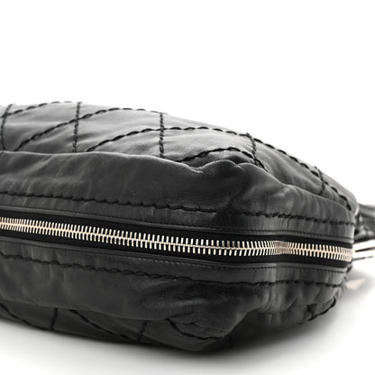 Chanel Calfskin Stitched Expandable Frame Bag Black 10 of 10