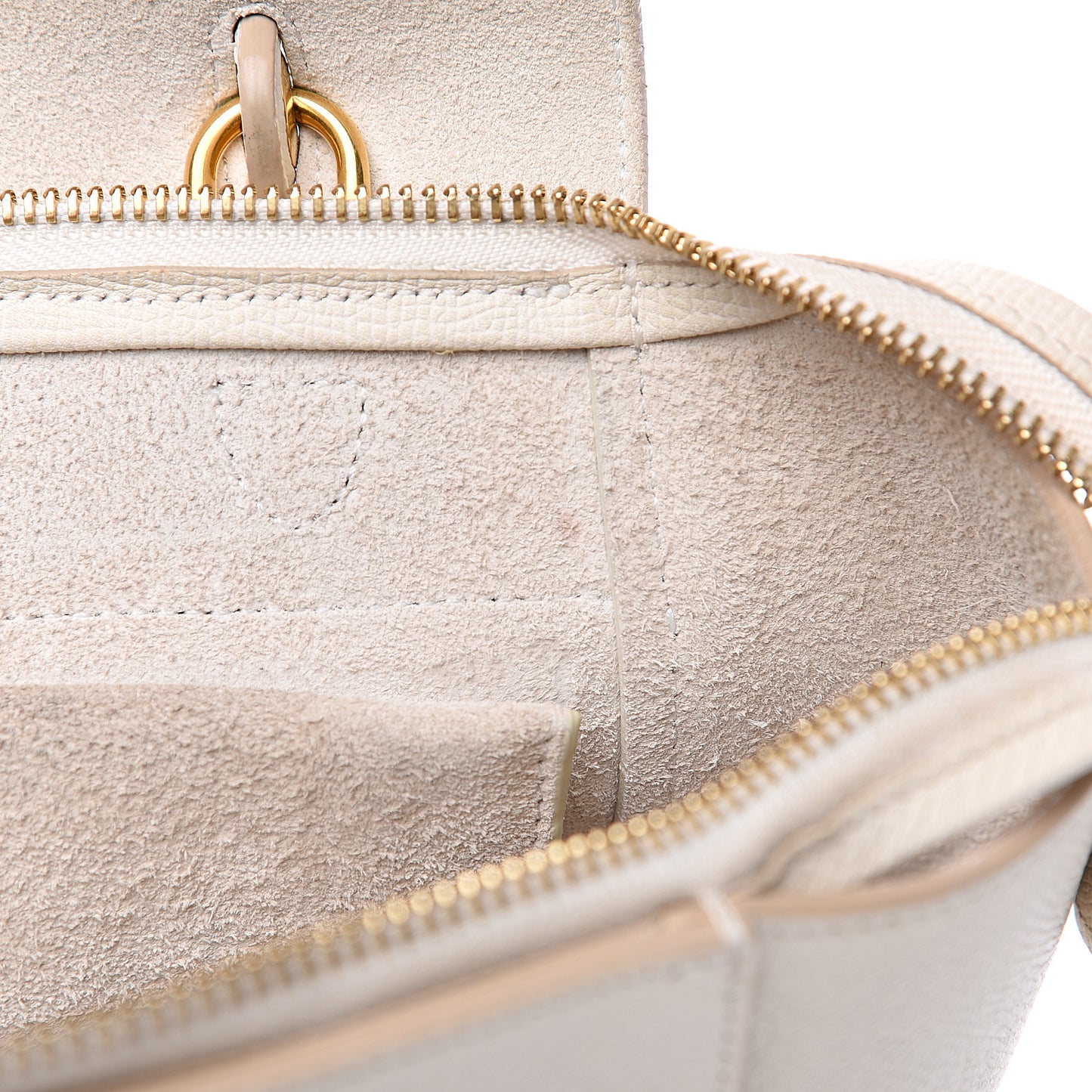 Grained Calfskin Micro Belt Bag Linen
