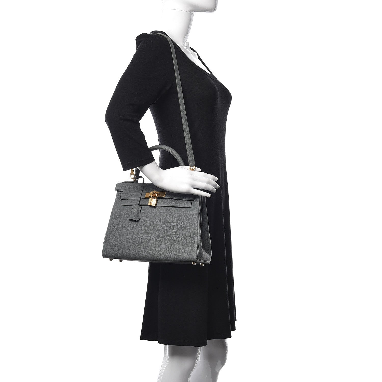 Hermes Togo Kelly Retourne 28 Vert Amande 2 of 40