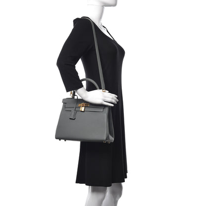 Hermes Togo Kelly Retourne 28 Vert Amande 2 of 40