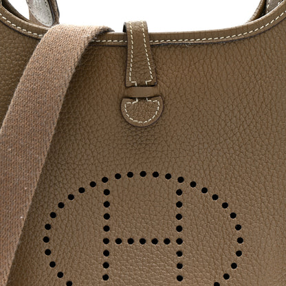 Hermes Taurillon Clemence Evelyne TPM Etoupe 8 of 14
