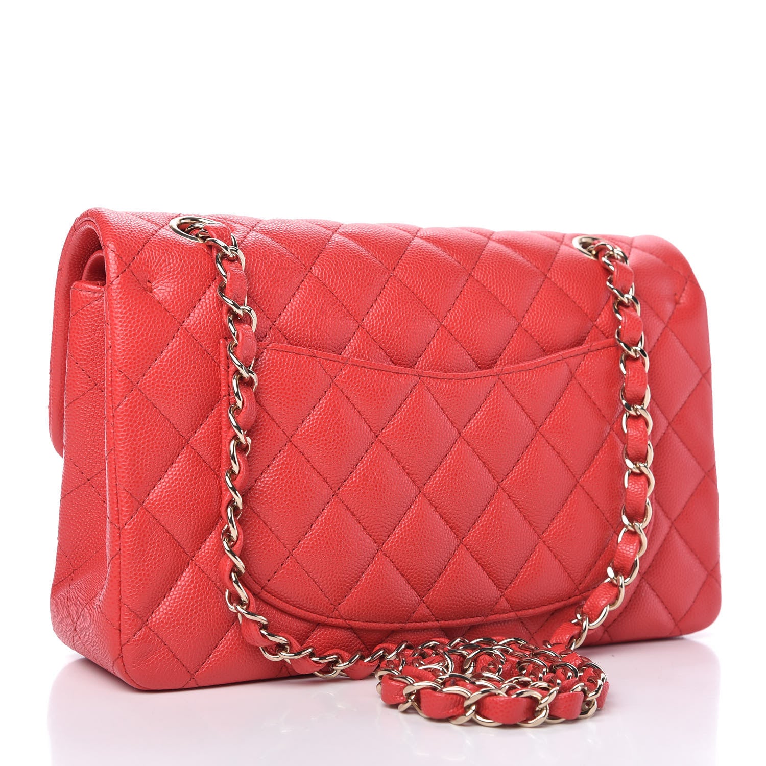 Chanel Caviar Quilted Small Double Flap Red 3 of 10