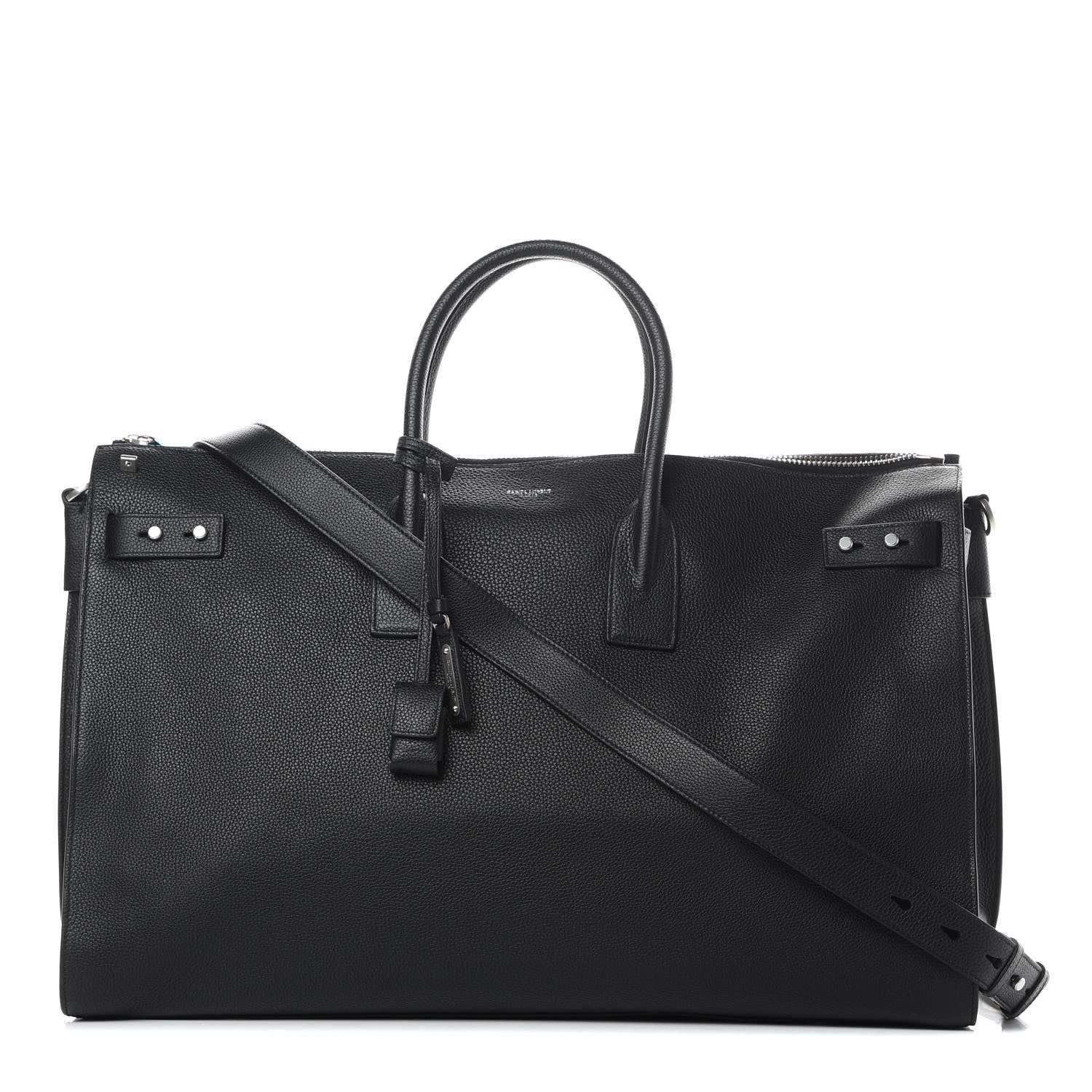 Saint Laurent Grained Calfskin 48H Sac De Jour Duffle Black 1 of 10
