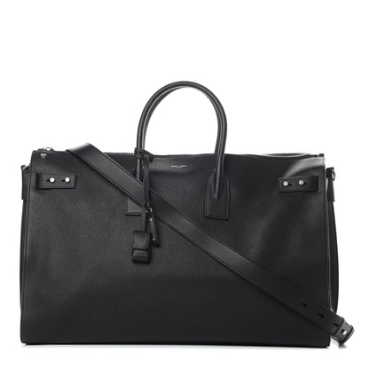 Saint Laurent Grained Calfskin 48H Sac De Jour Duffle Black 1 of 10