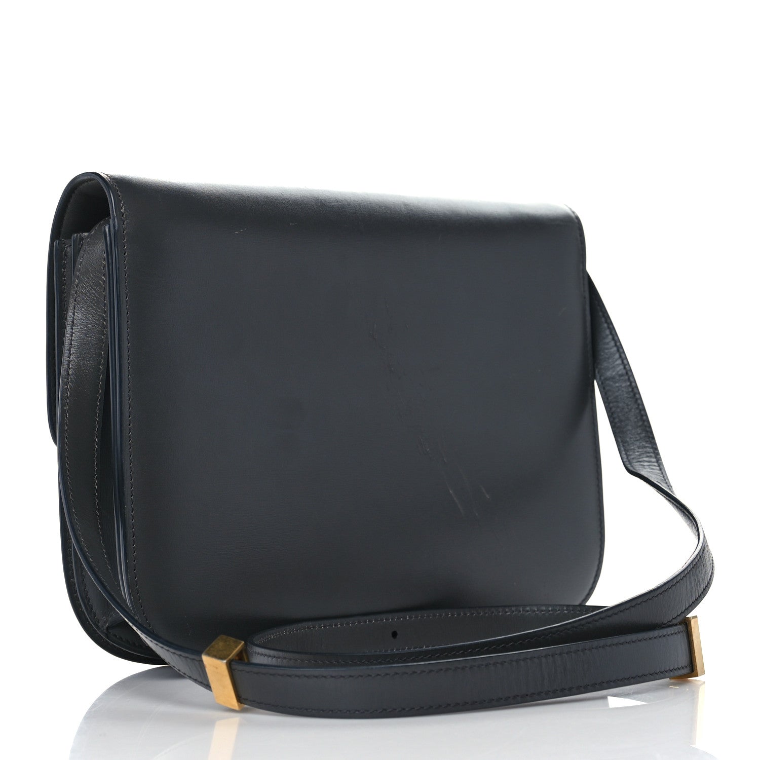 Celine Box Calfskin Medium Classic Box Flap Bag Anthracite 3 of 11