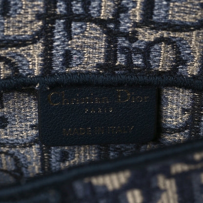 Christian Dior Oblique Slim Saddle Pouch Blue 6 of 9