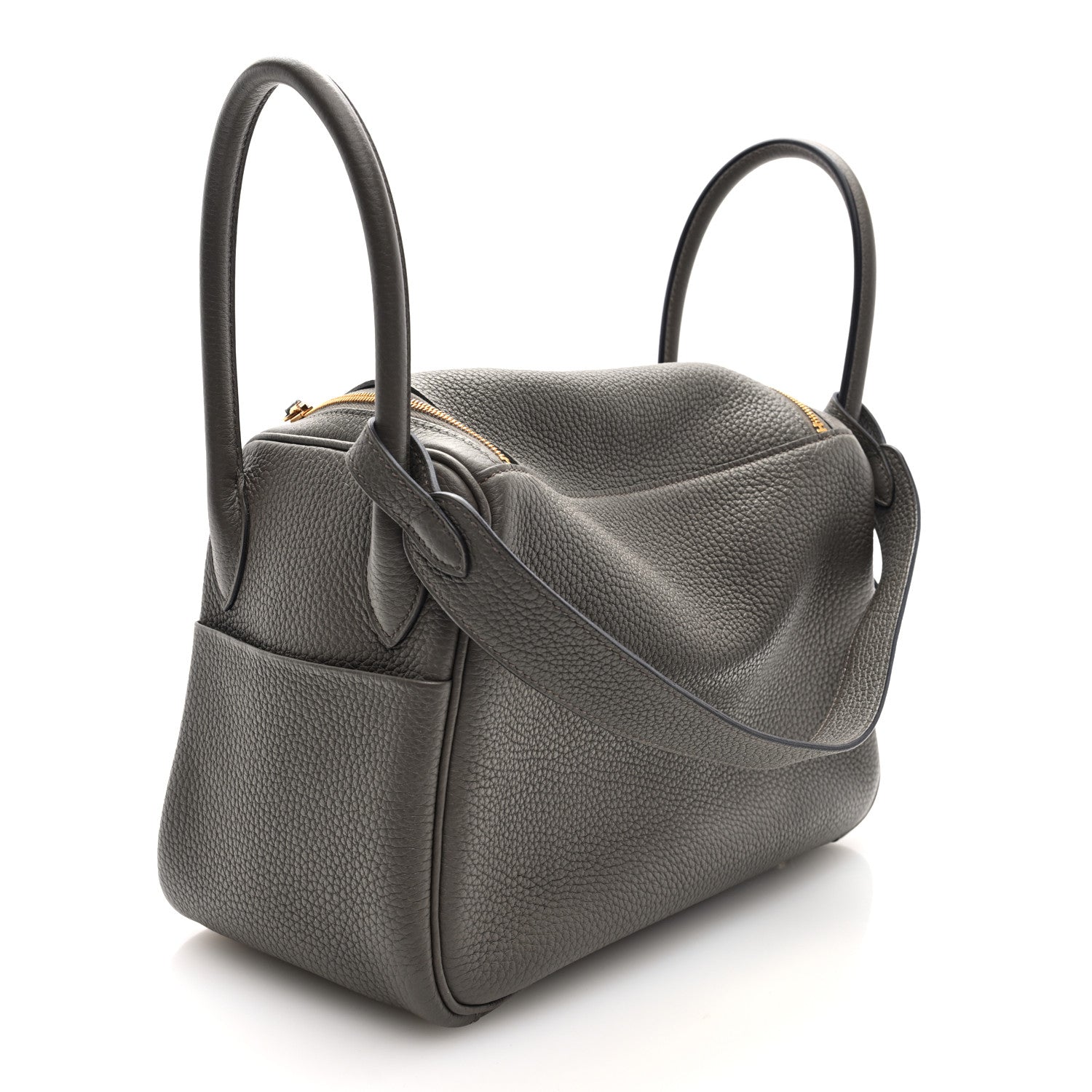 Hermes Taurillon Clemence Lindy 26 Etain 3 of 11