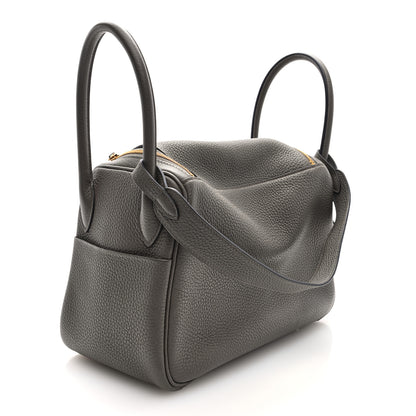 Hermes Taurillon Clemence Lindy 26 Etain 3 of 11