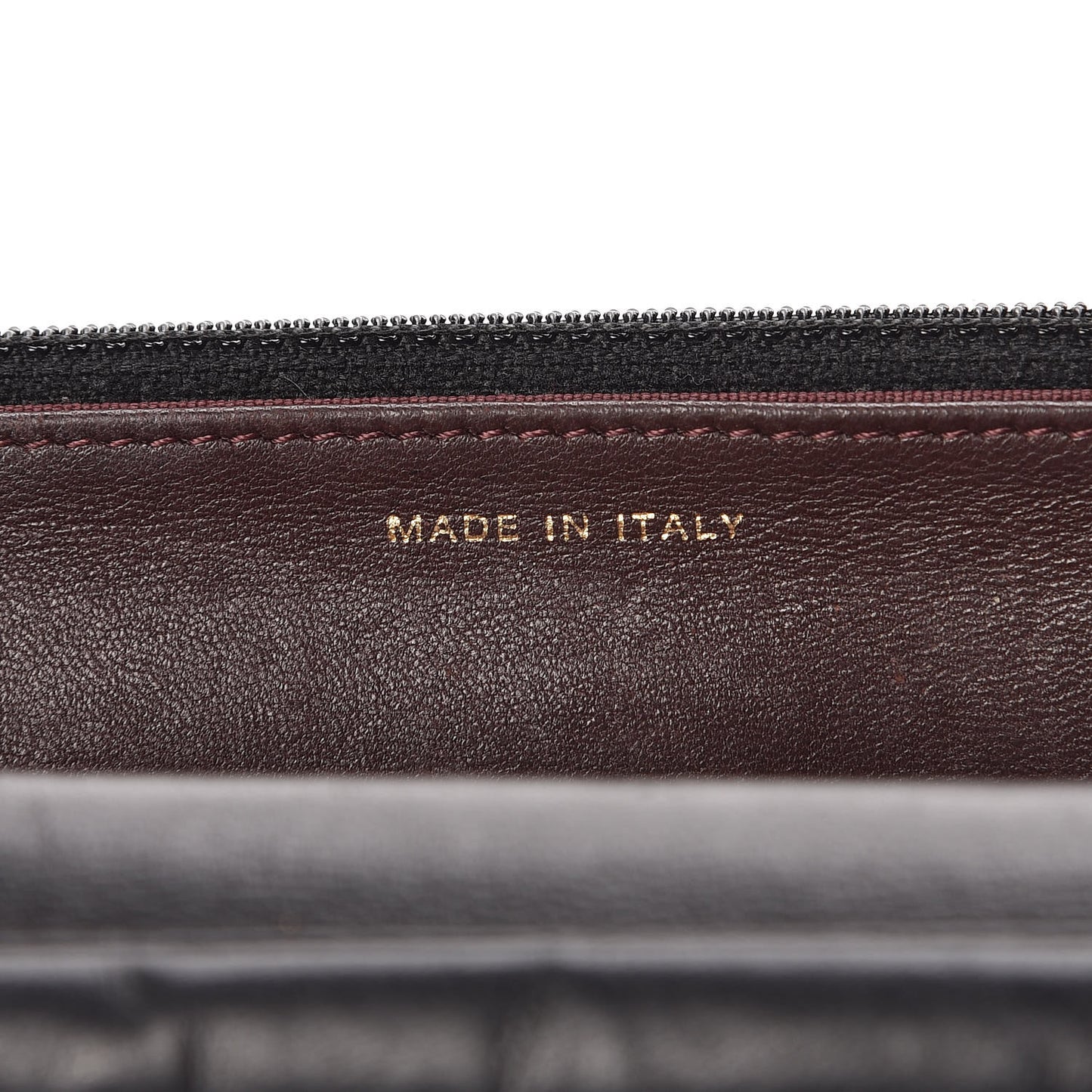 Lambskin Quilted Wallet On Chain WOC Black