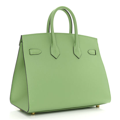 Hermes Epsom Birkin Sellier 25 Vert Criquet 3 of 11