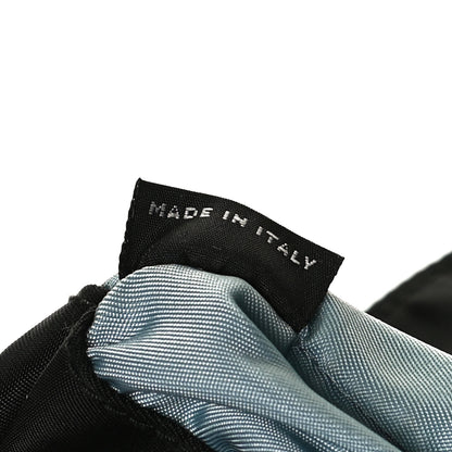 Prada Tessuto Nylon Glace Calfskin Etiquette Tote Black 7 of 16