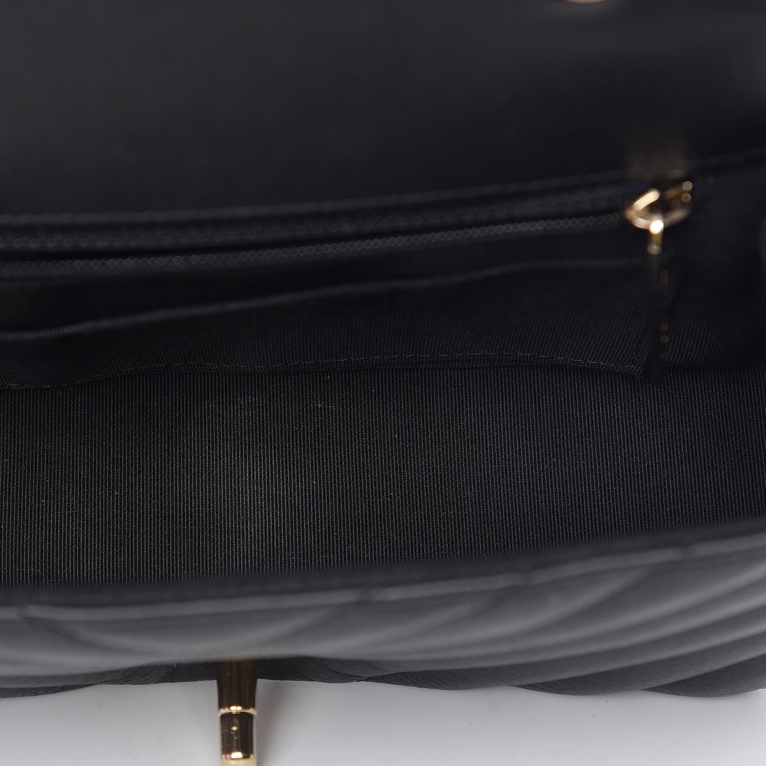 Chanel Calfskin Chevron Quilted Mini Statement Flap Black 11 of 12