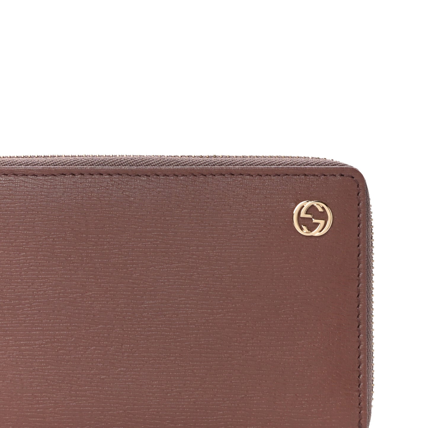 Calfskin Betty Zip Around Wallet Brown