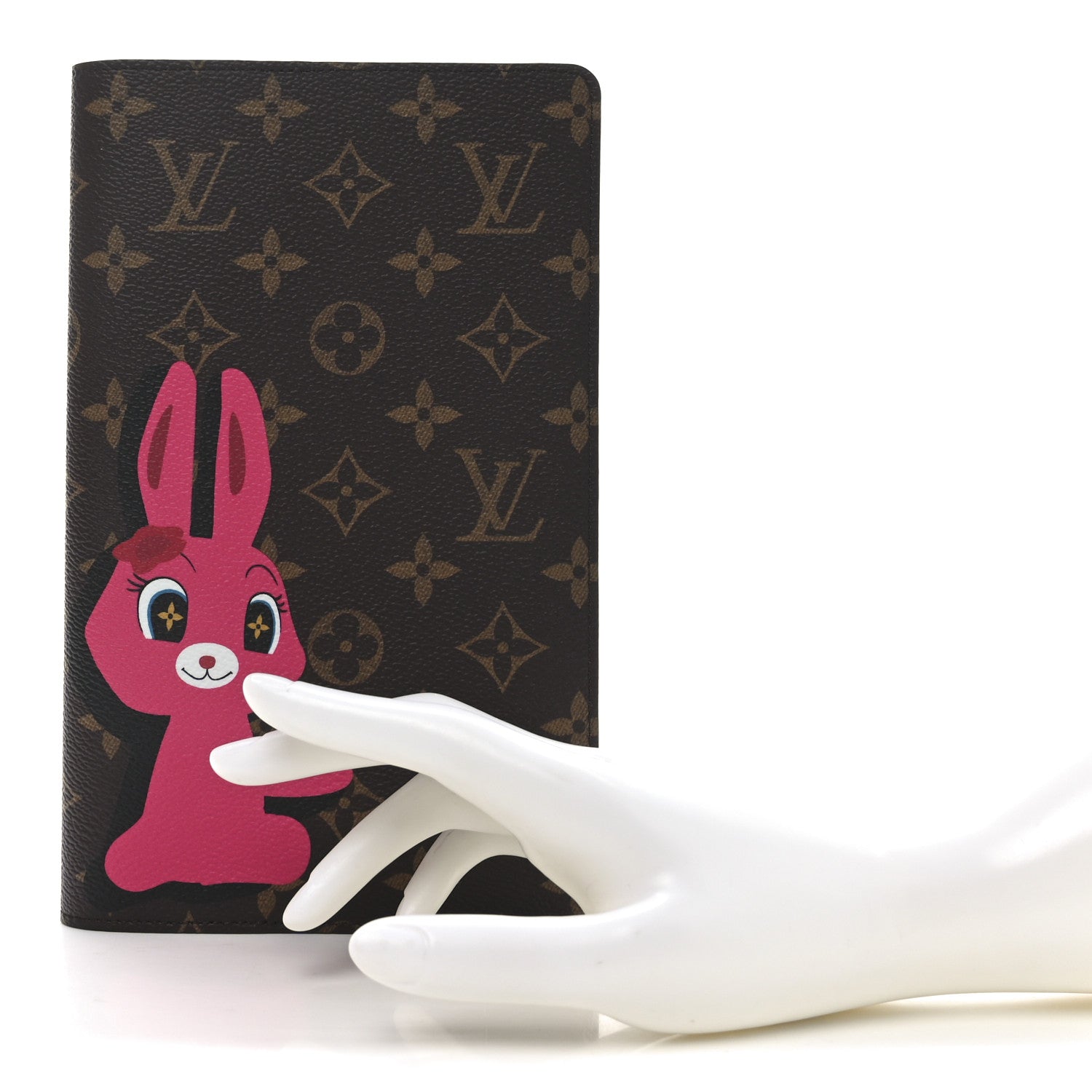 Louis Vuitton LV X SY Monogram Rabbit Emily Notebook Cover MM Pink 2 of 7