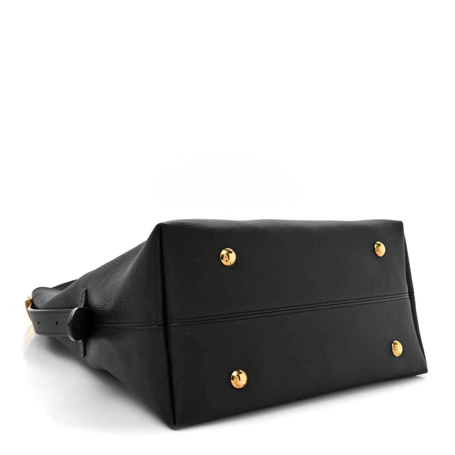 Louis Vuitton Grained Calfskin Low Key Hobo MM Black 5 of 10