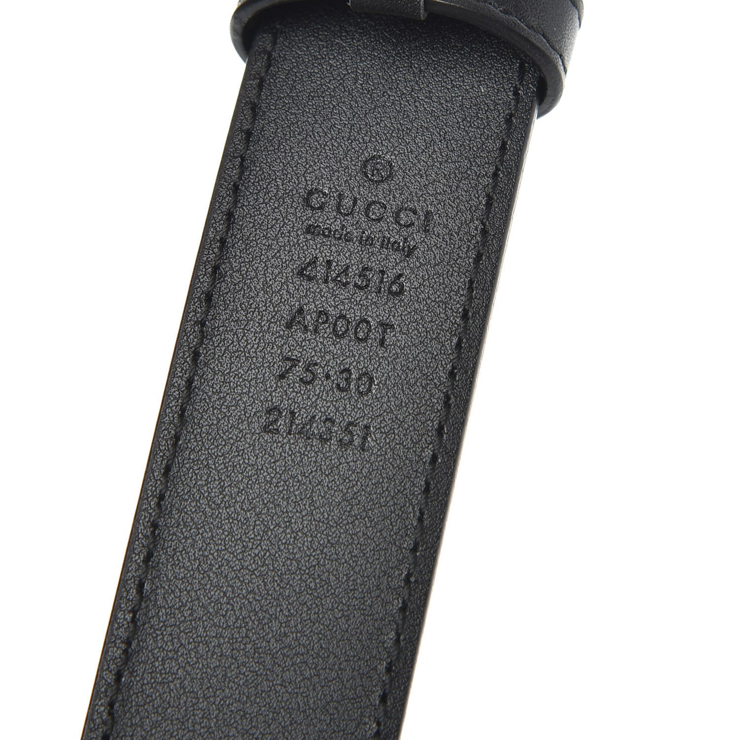 Calfskin Double G 30mm Belt 75 30 Black