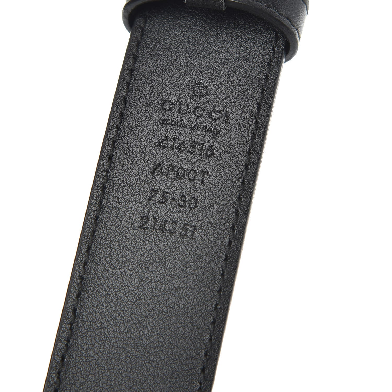Gucci Calfskin Double G 30mm Belt 75 30 Black 5 of 6