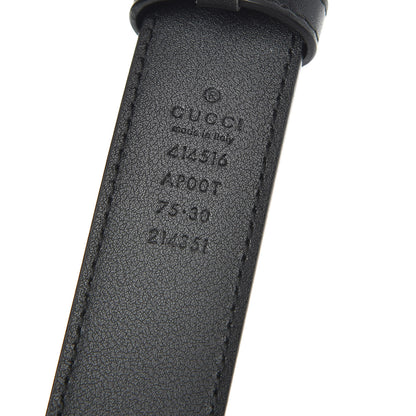 Gucci Calfskin Double G 30mm Belt 75 30 Black 5 of 6
