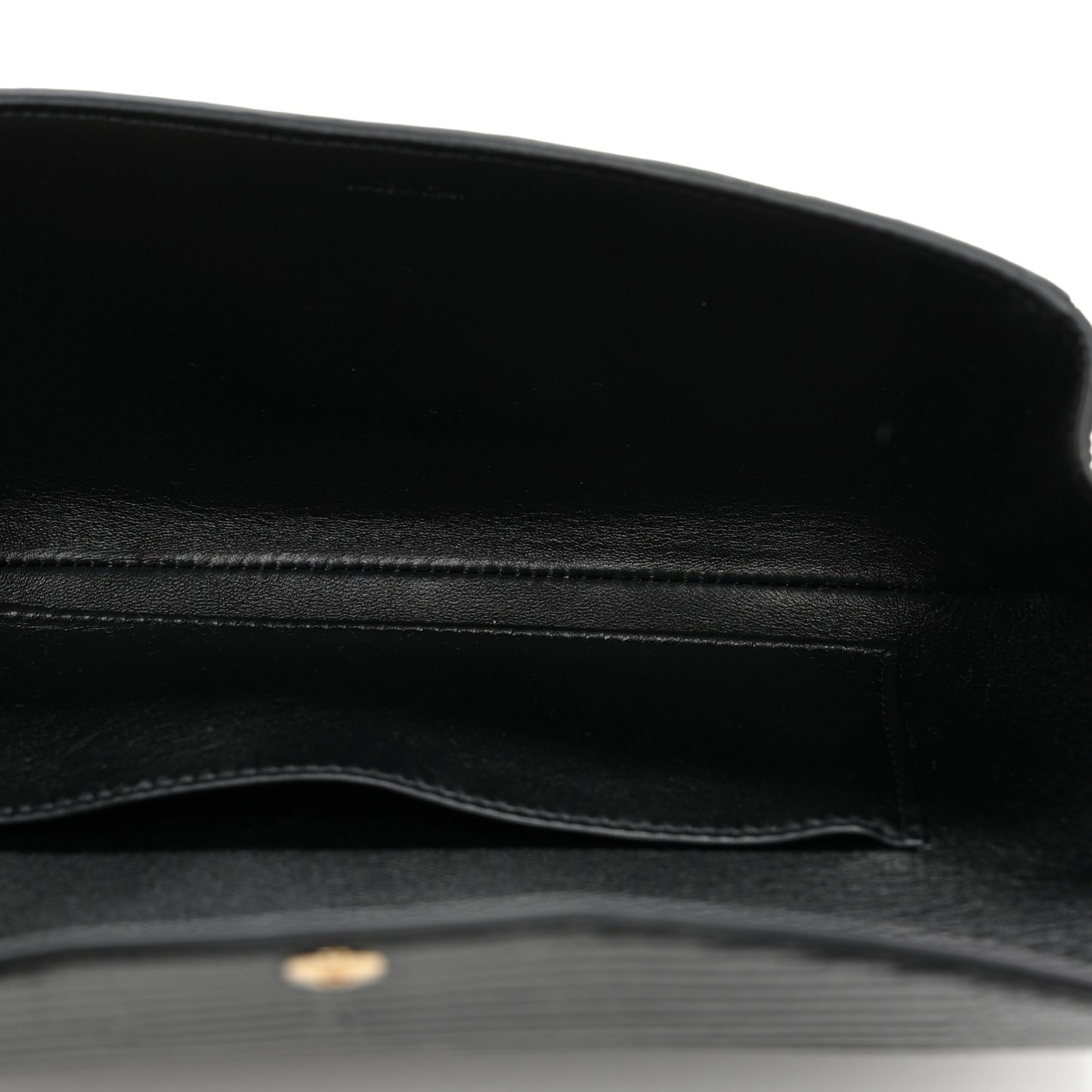 Shiny Lizard Maillon Triomphe Clutch Black