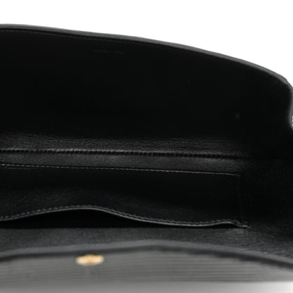 Celine Shiny Lizard Maillon Triomphe Clutch Black 5 of 7