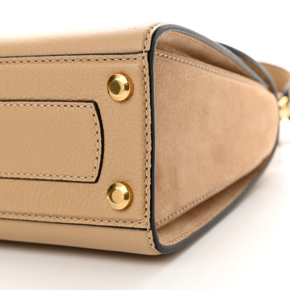 Salvatore Ferragamo Calfskin Suede Small Boxyz Beige 10 of 14