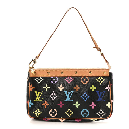 Louis Vuitton Monogram Multicolor Pochette Accessories Black 1 of 9