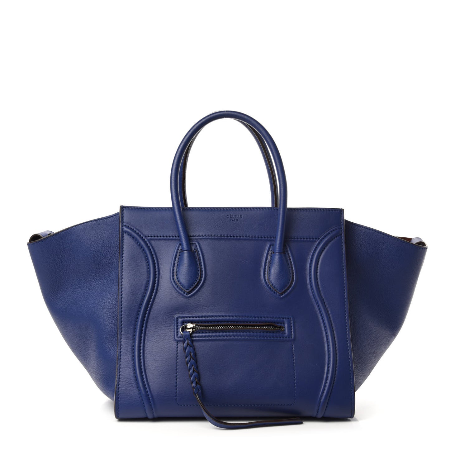 Supple Calfskin Medium Phantom Luggage Indigo