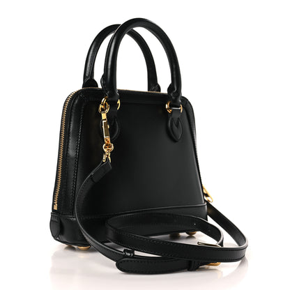 Gucci Boarded Plutone Calfskin Mini Horsebit 1955 Top Handle Bag Black 3 of 9