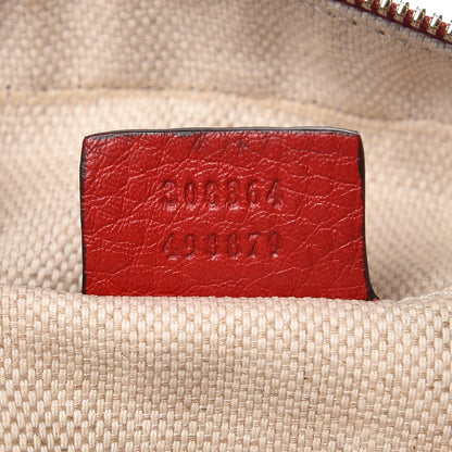 Gucci Pebbled Calfskin Small Soho Disco Bag Tabasco Red 7 of 7